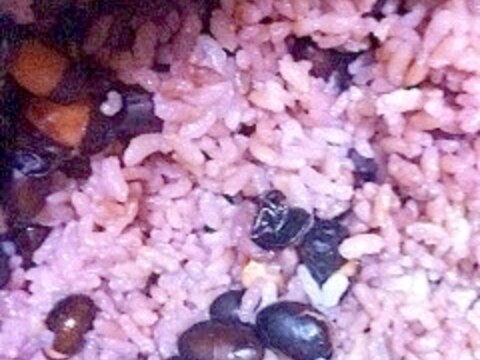 簡単！！栄養満点・黒豆と発芽玄米のご飯